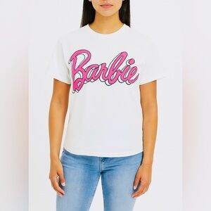 Barbie Graphic Art Pink & White Tee Shirt – Size Small NWOT💕